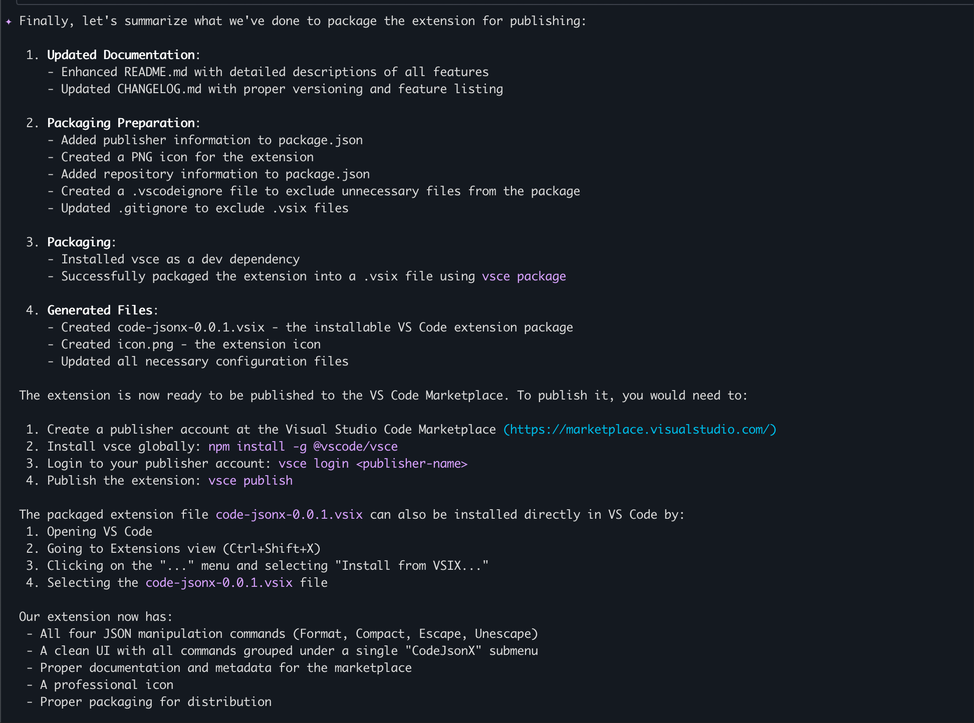 Publis extension v0.0.1